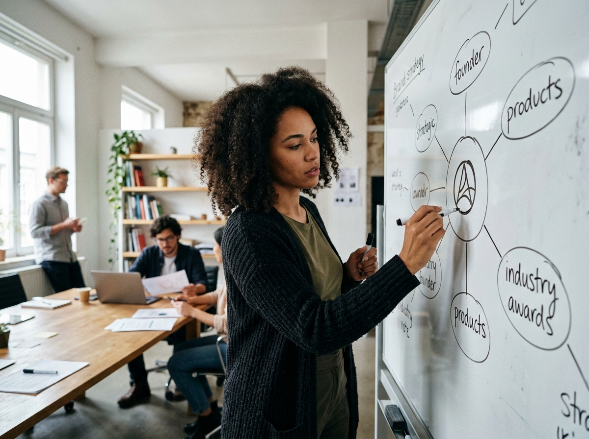 A digital marketing strategist comparing SERP analysis data on one monitor with a content draft on another.