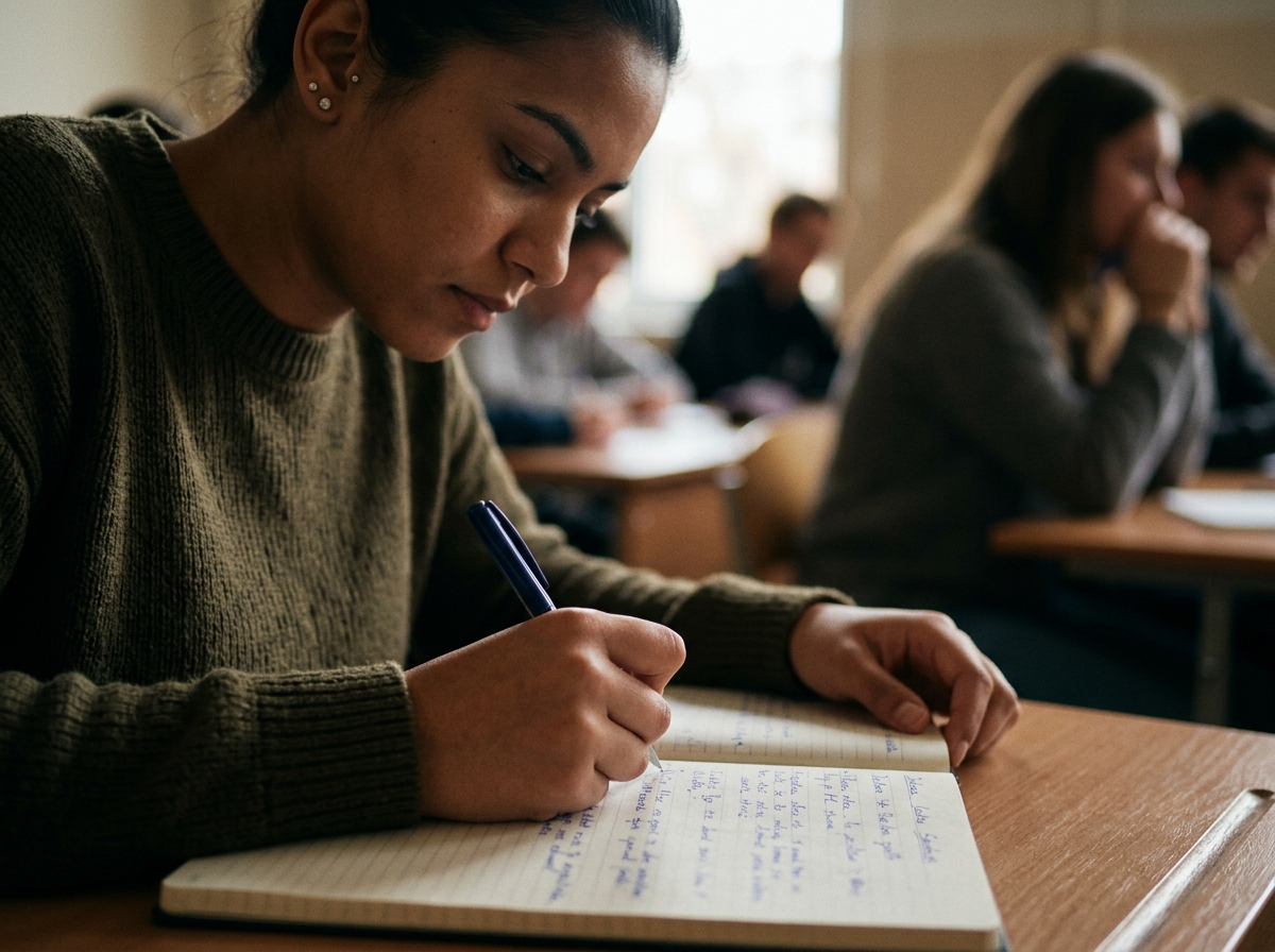 A web developer's hands typing HTML code on a dark-themed monitor, representing the technical foundation of SEO.
