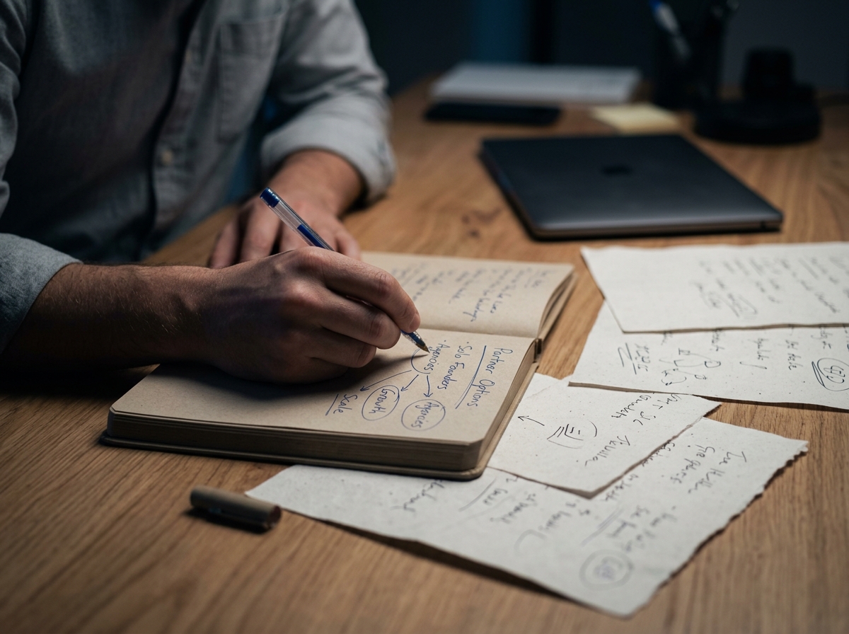 A close-up of a designer's hands interacting with a futuristic AI interface on a transparent screen.